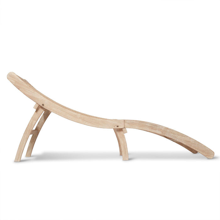 Akira Wooden Rope Folding Sun Lounger - Laura James