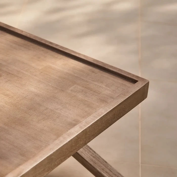 Akira Rectangular Acacia Coffee Table- Laura James