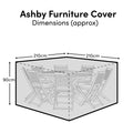 Ashby Round Table 8-Seater Raincover - 210x210x90cm