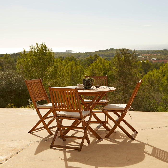 Ashby Set of 2 Armless Wooden Folding Chairs - Laura James