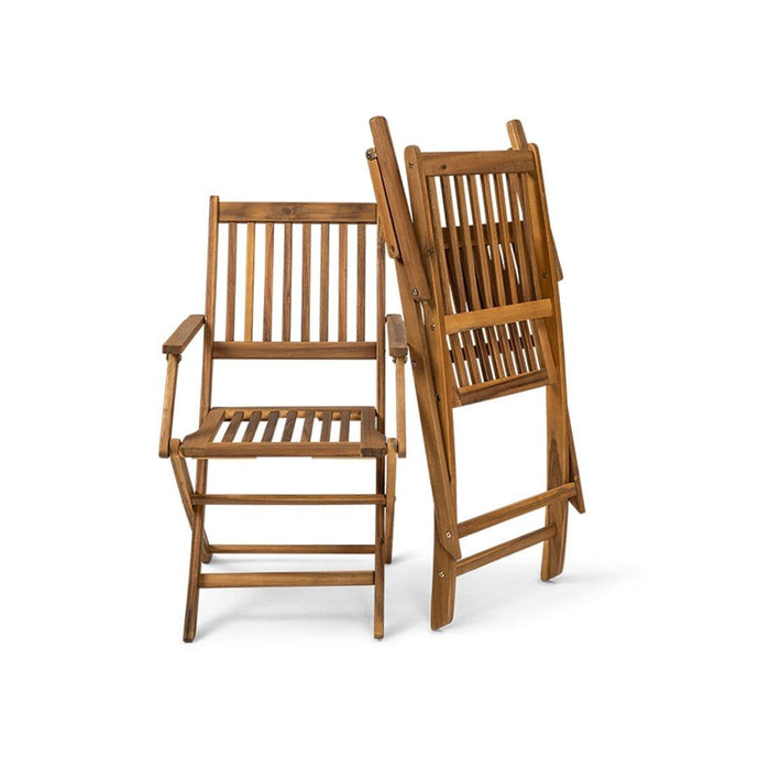 Ashby Wooden Folding Chairs - Set of 2 - Laura James