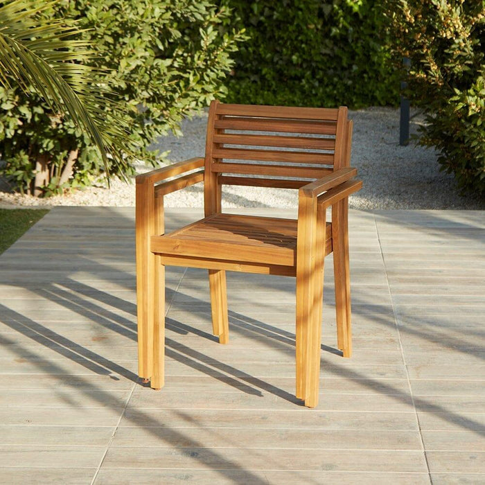 Outlet - Aspen Wooden Arm Chair PCK2 - Laura James
