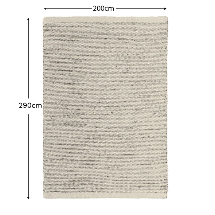 Atcham Clay Marl Wool with Cotton Rug - 200x290cm - Laura James