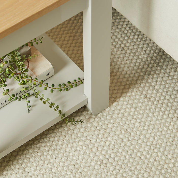 Outlet - Atcham Clay/Natural Pebble Wool with Cotton Rug - 200 x 290cm