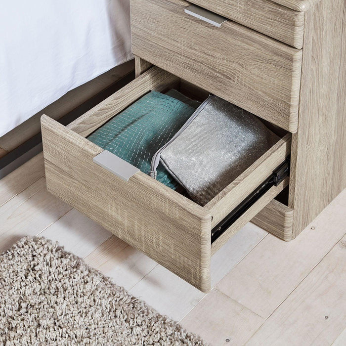 Ayla bedside table - light oak - Laura James