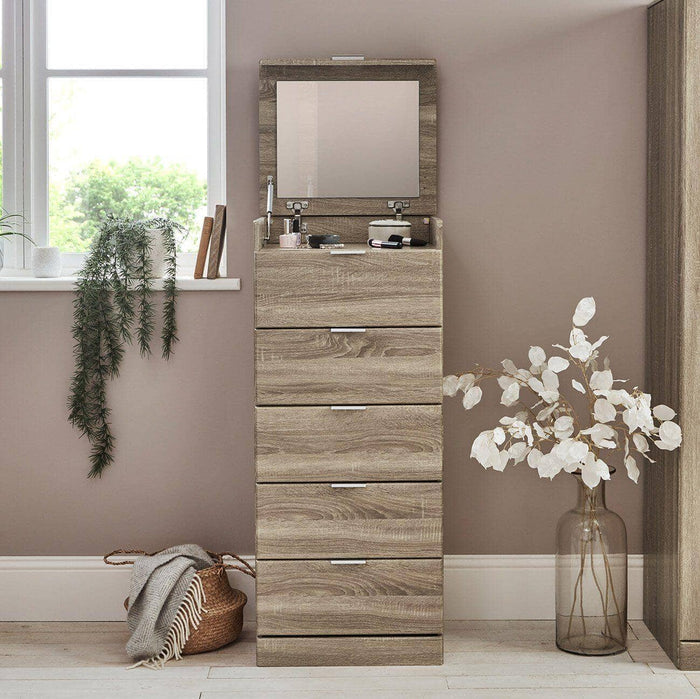 Ayla tallboy - light oak - Laura James