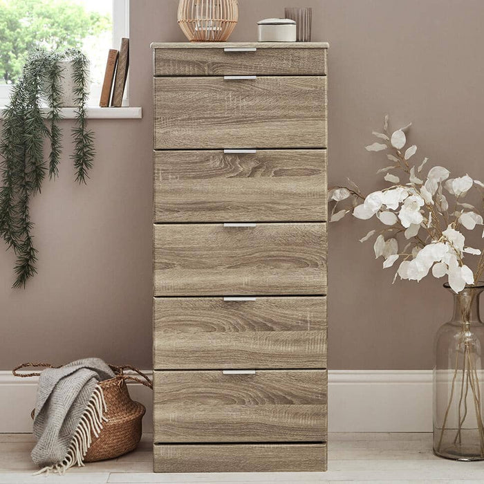Ayla tallboy - light oak - Laura James