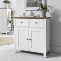 Bampton Sideboard with 2 Drawers Alabaster White - Laura James