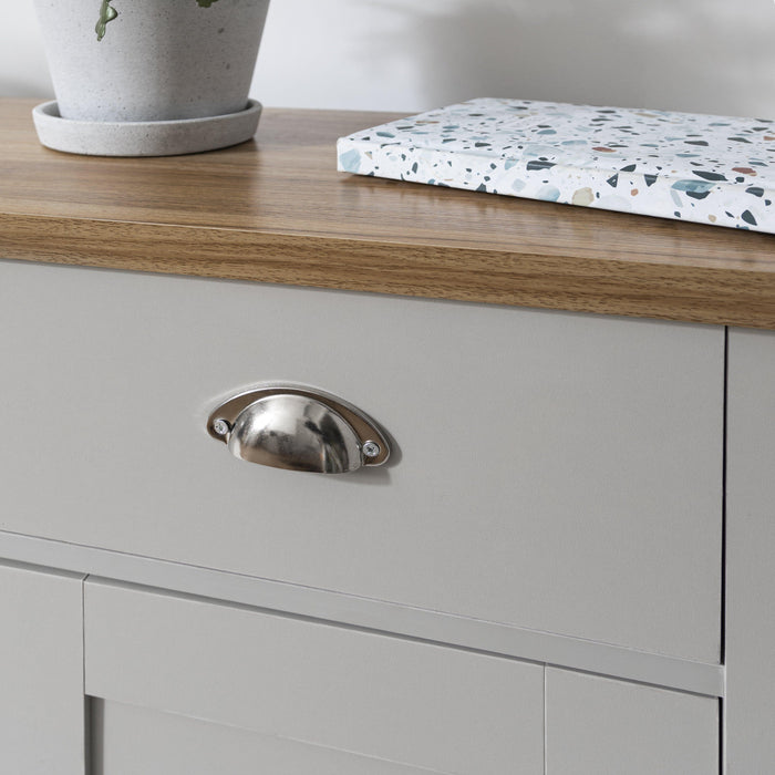 Bampton Sideboard with 3 Drawers Grey - Laura James