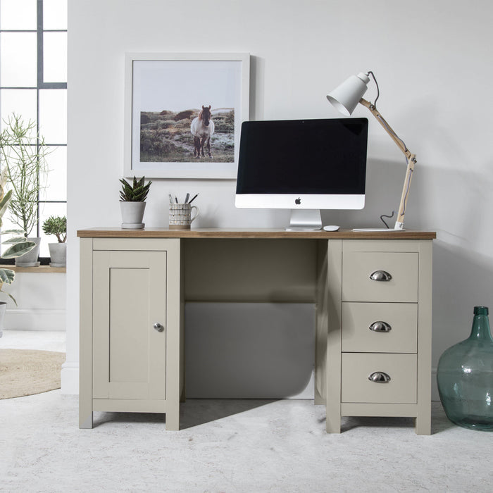 Outlet - Bampton grey desk - Laura James