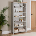 Bampton Full Height Bookcase - Stone Grey - Laura James
