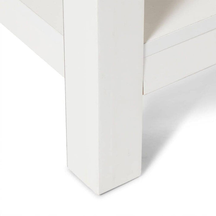 Bampton Alabaster White Side Table - Laura James