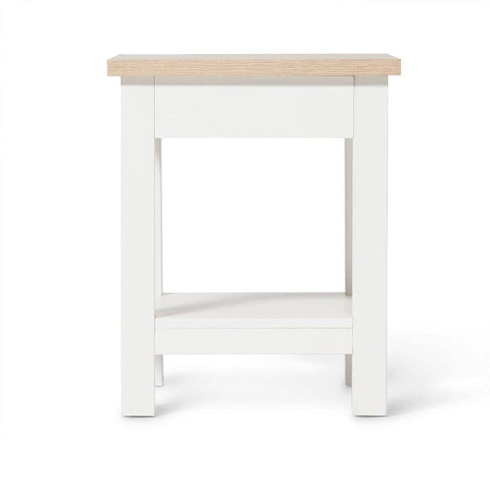 Bampton Alabaster White Side Table - Laura James
