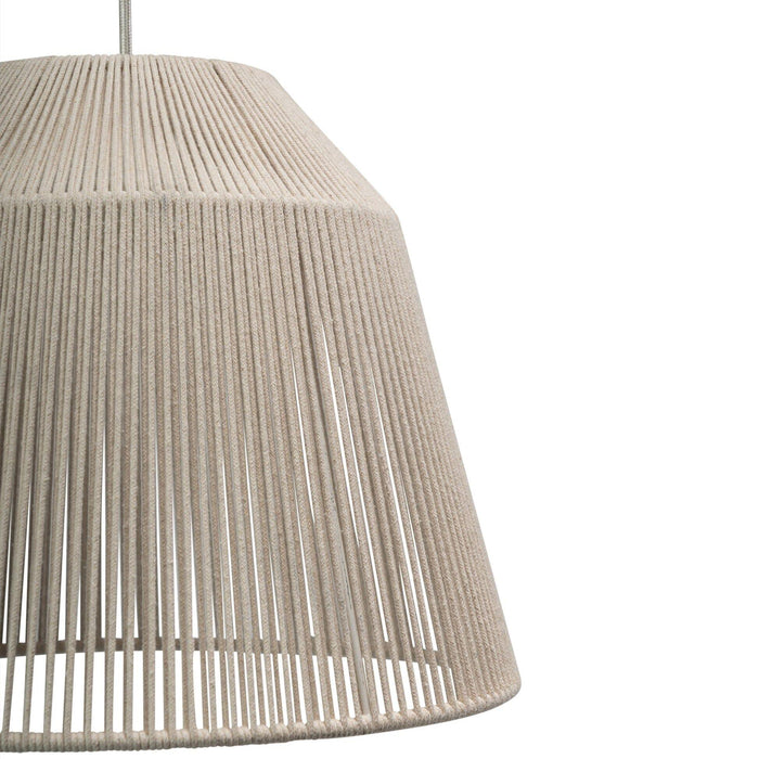 Bari White Cotton String Pendant - Laura James