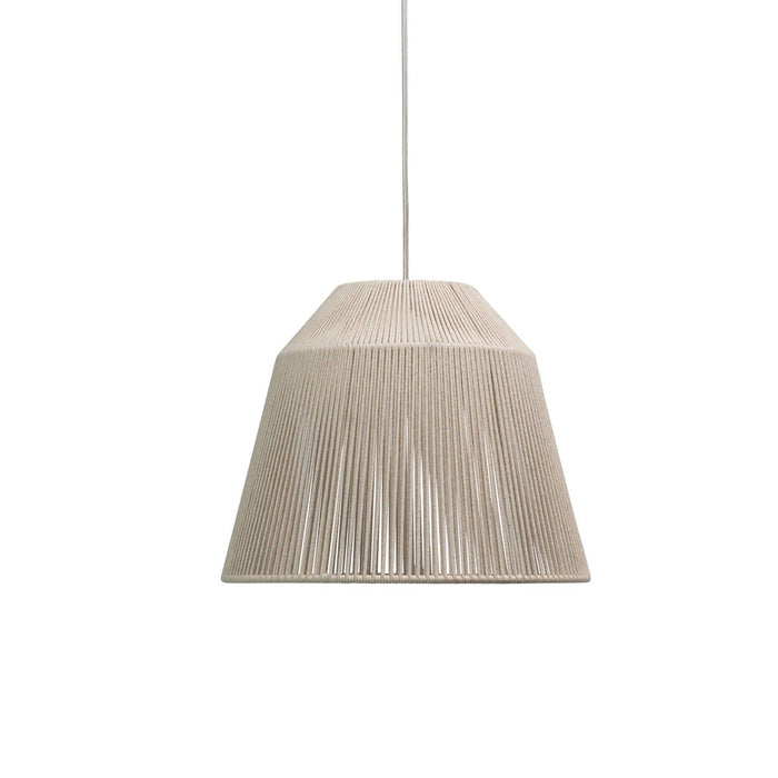 Bari White Cotton String Pendant - Laura James