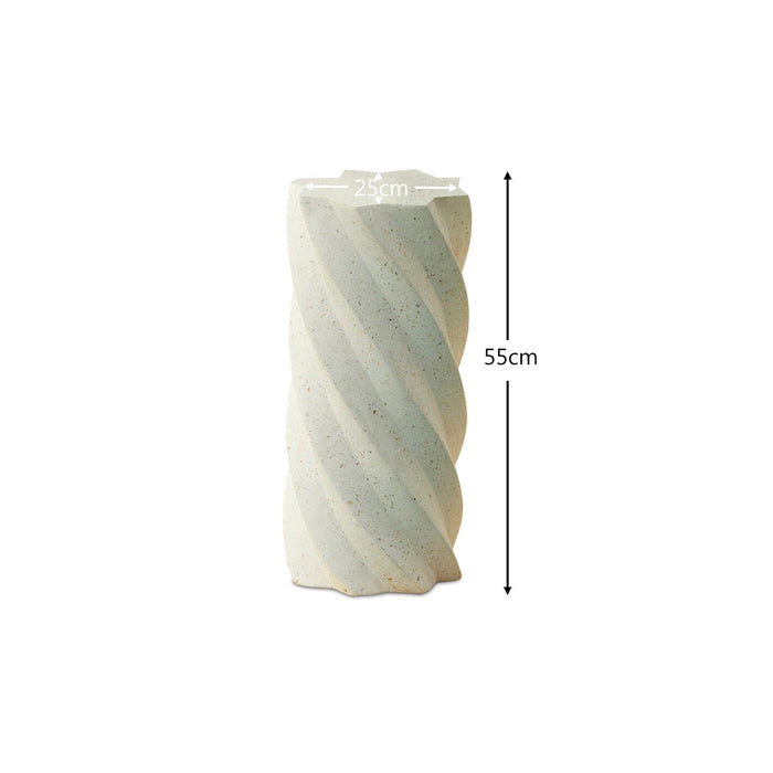 Bianca 25cm Side Table - Paprika Mother of Pearl Terrazzo - Laura James