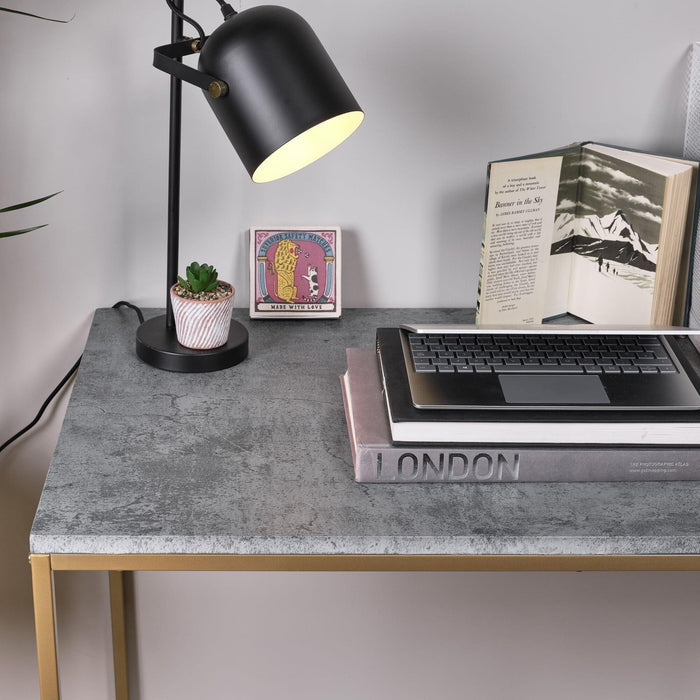 Industrial Black Desk Lamp - Laura James