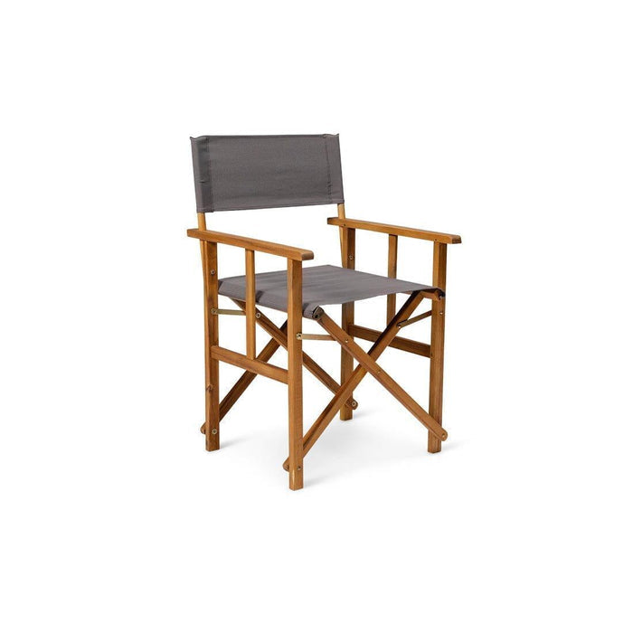Outlet - Cameron Directors Chair Dark Grey - Set of 2 - Laura James