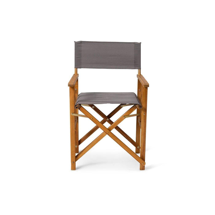 Outlet - Cameron Directors Chair Dark Grey - Set of 2 - Laura James
