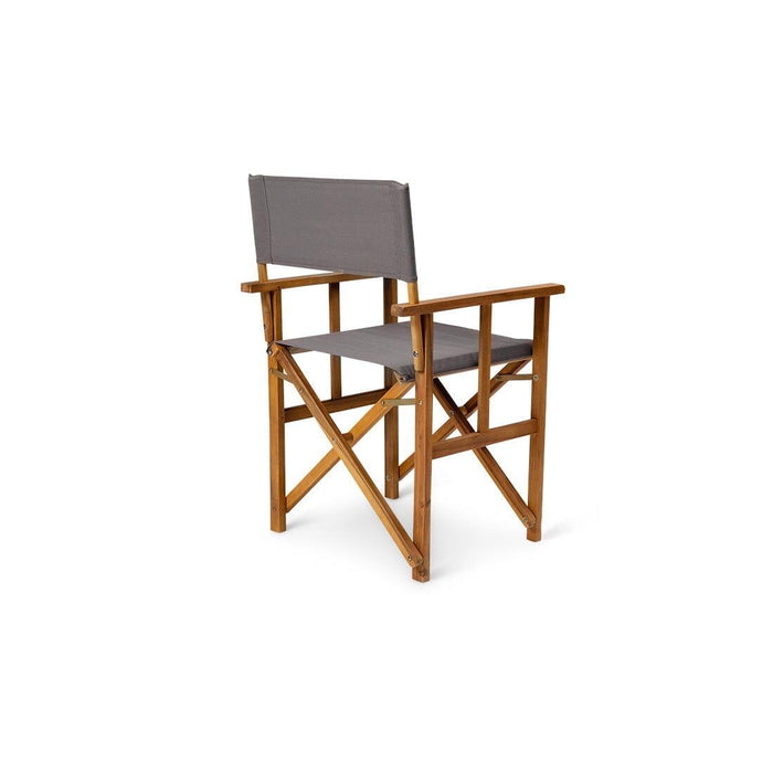 Outlet - Cameron Directors Chair Dark Grey - Set of 2 - Laura James