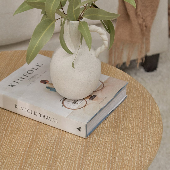 CarterRound Coffee Table - Whitewash - Laura James