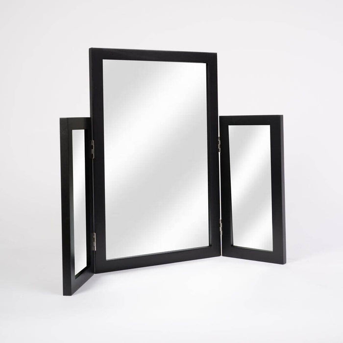 Charlie dressing table mirror - black - Laura James