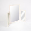 Charlie dressing table mirror - white - Laura James