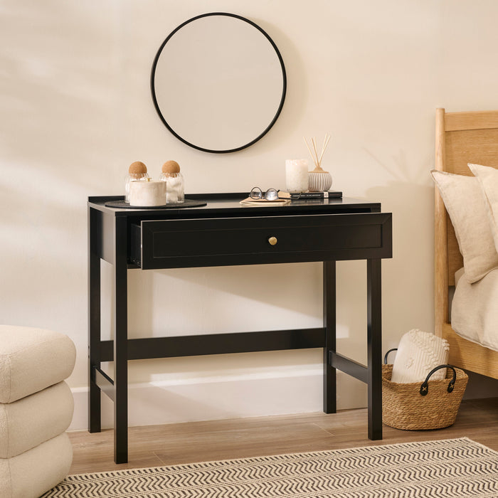 Charlie Noir Black Dressing Table - Laura James