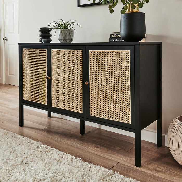 OUTLET - Charlie 3 Door Sideboard - Black