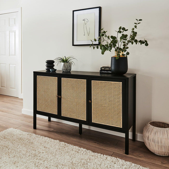 OUTLET - Charlie 3 Door Sideboard - Black