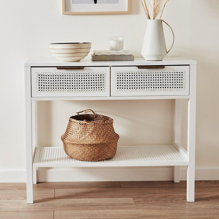 Outlet - Charlie Console Table - White - Laura James