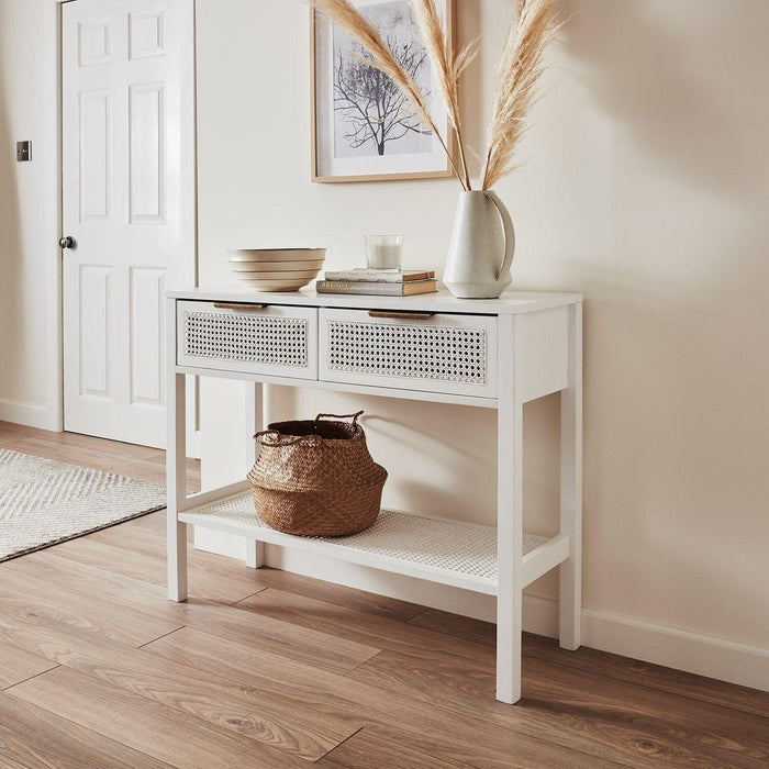 Outlet - Charlie Console Table - White - Laura James