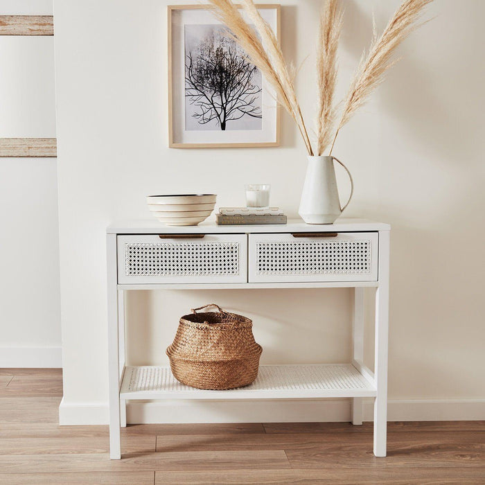 Outlet - Charlie Console Table - White - Laura James