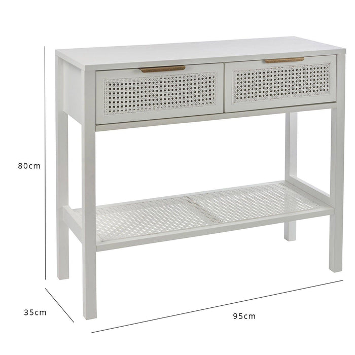 Outlet - Charlie Console Table - White - Laura James