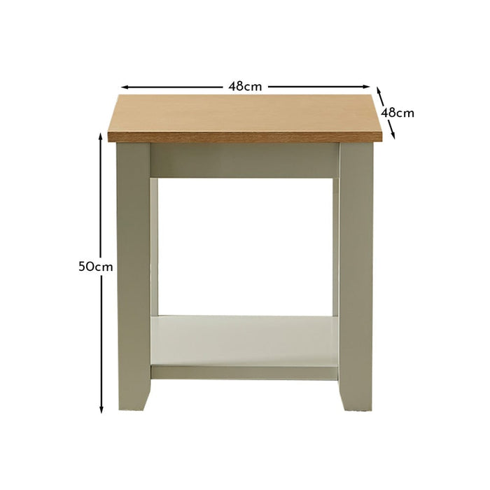 Chatsworth Side Table - Linen Grey - Laura James