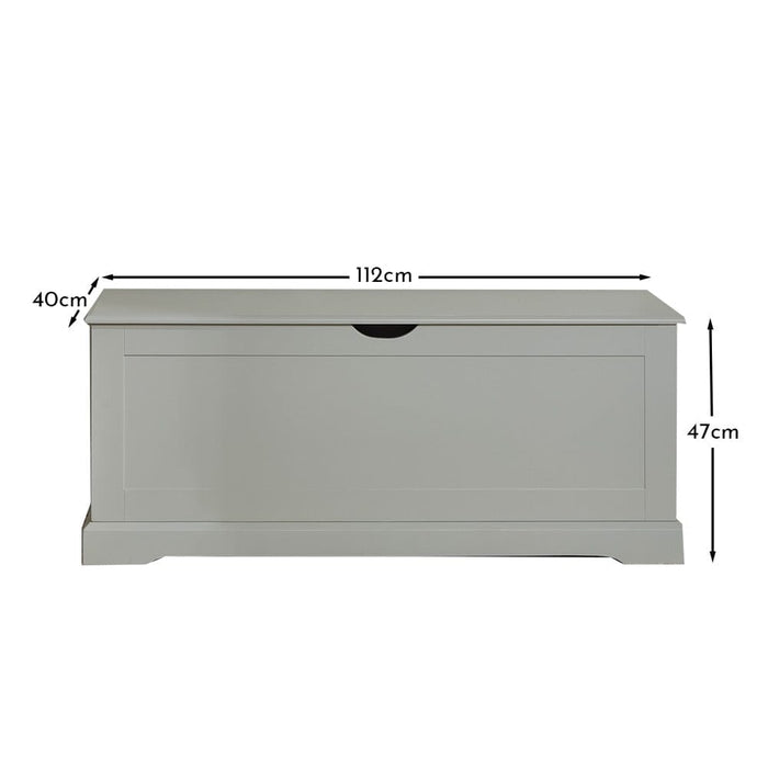 Chatsworth Storage Box - Linen Grey - Laura James
