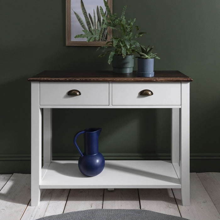 Chatsworth Console Table in White - Laura James
