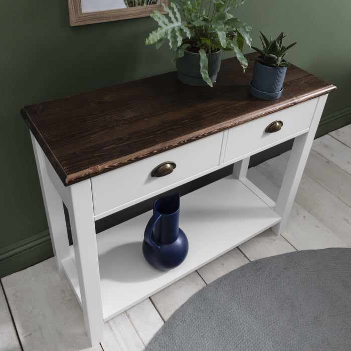 Chatsworth Console Table in White - Laura James
