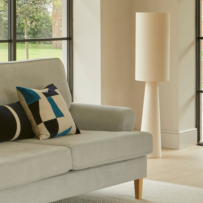 OUTLET - Chattendon 130cm Floor Lamp - Ivory Boucle