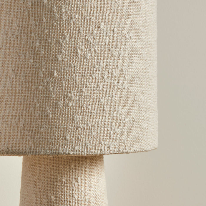 Outlet - Chattendon 50cm Table Lamp - Ivory Boucle