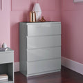Outlet - Clemmie chest of drawers - 2 over 3 - high gloss - grey - Laura James