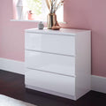 Outlet – Clemmie chest of drawers - high gloss - white - Laura James