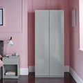 Outlet - Clemmie double Wardrobe - Grey - Laura James