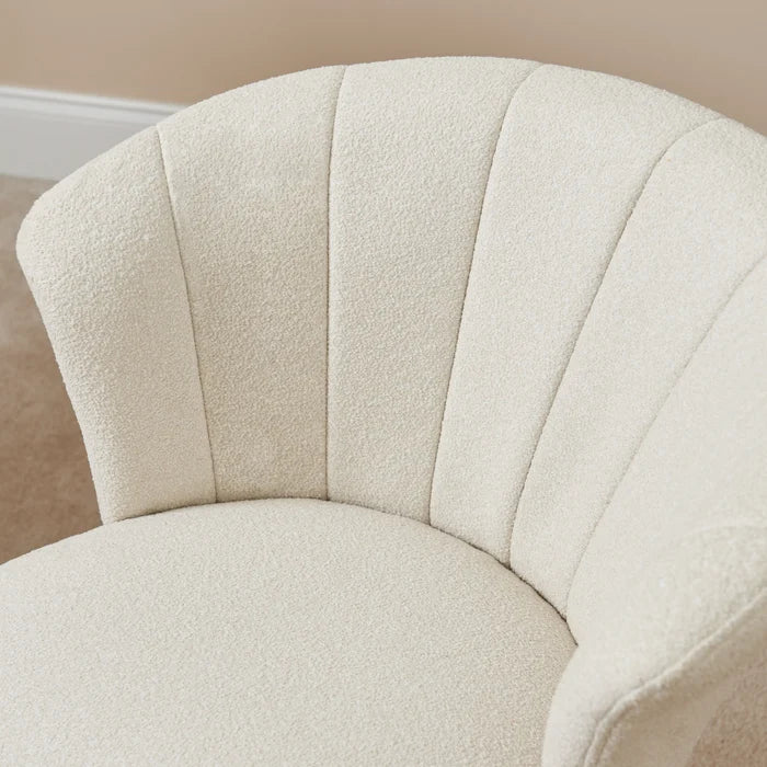 Cleo Beige Boucle Dining Chairs- Set Of 2 - Laura James