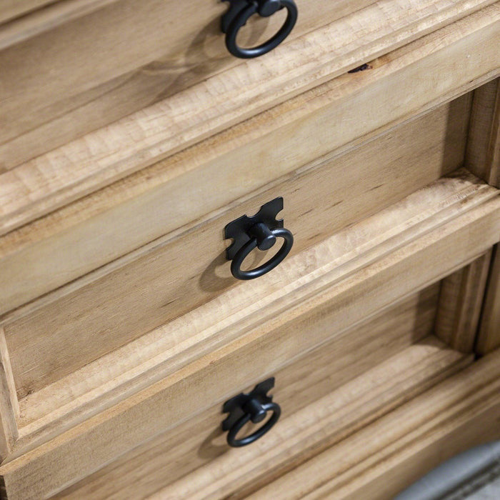 OUTLET-Corona 3 Draw Bedside Table - Laura James