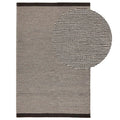 Cotham Black and Natural Striped Wool and Cotton Rug - 120x170cm - Laura James