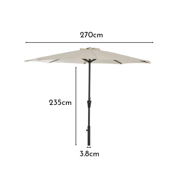 OUTLET - Cream Parasol - 2.7m Round