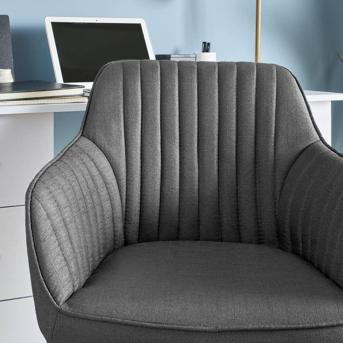 Darcy grey swivel chair - Laura James