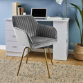 Darcy grey swivel chair - Laura James