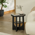 Delphi 50cm Side Table - Jet Black Acacia - Laura James